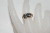 +MBA #78-282  14k Yellow Gold Marquise Cut Blue Sapphire & Diamond Ring