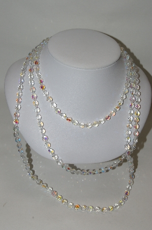 +MBA #78-156  Set Of  3 AB Glass Bead Necklaces