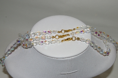 +MBA #78-156  Set Of  3 AB Glass Bead Necklaces