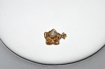+One Of A Kind Diamond "Rose" Pendant In 14K Yellow Gold