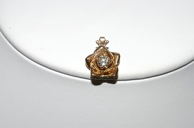 +One Of A Kind Diamond "Rose" Pendant In 14K Yellow Gold