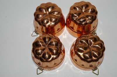 +MBA #79-026   Set Of 4 "AURUS" Copper Jello Molds