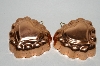 +MBA #79-059   Set Of 2 Heart Shaped Copper Jello Molds