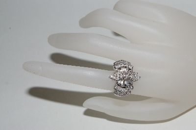 +MBA #80-0058  14k White Gold Fancy 1 CT Diamond Ring