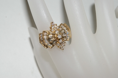 +MBA #80-0062     14k Yellow Gold Fancy 1CT Diamond Ring