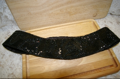 +MBA #HBBH     "1980's Hand Beaded Black Belt