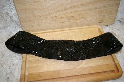 +MBA #HBBH     "1980's Hand Beaded Black Belt