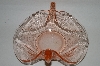+MBA #81-272   Vintage Pink Depression Glass "Double Swan" Candy Dish