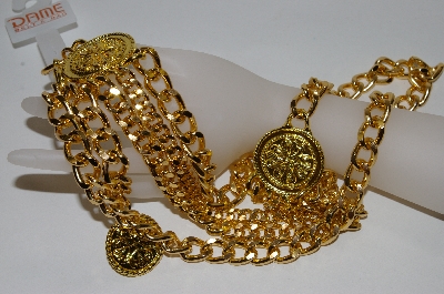+MBA #82-003  "Dame Gold Plated Chain Belt