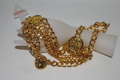 +MBA #82-003  "Dame Gold Plated Chain Belt
