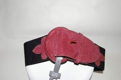 +MBA #81-081  "TJW By Mervyns Wine Colored Suede Front Belt