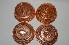 +MBA #81-175  " Set Of 4 Small Round Unlined Copper Jello Molds