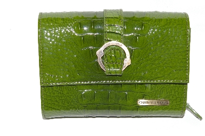 +MBA #82-113  "Charlie Lapson Olive Green "Simona" Wallet