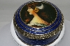+MBA #82-012  "2003 Antique Road Show Reproduction Brass Enameled Trinket Box