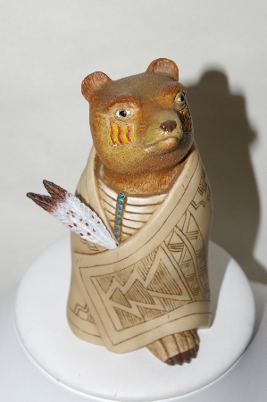 +MBA #82-017  "Hand Carved & Painted Medicine Bear