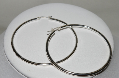 +MBA #84-179  Large Sterling Hoops