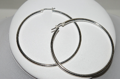 +MBA #84-179  Large Sterling Hoops