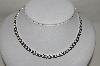+MBA #84-091   Sterling 16" Heavy Curb Link Necklace