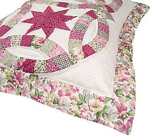 +MBA #89-058  Sunday River Madision Country Handcrafted Twin Size Quilt & Shams