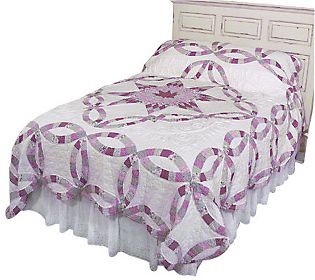 +MBA #89-058  Sunday River Madision Country Handcrafted Twin Size Quilt & Shams