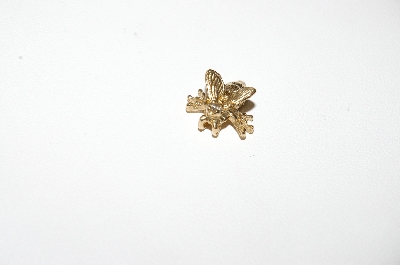 +MBA #85-212  14K Yellow Gold Small Diamond Bumble Bee Pendant