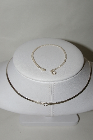 +MBA #85-242   Sterling 16" Necklace & Bracelet Set