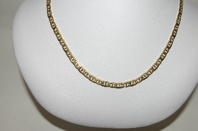 +MBA #85-197  "10K White & Yellow Gold  Marina Chain 20"