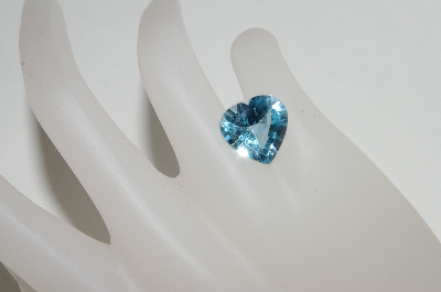 +MBA #85-153  " 7.70 Ct Heart Cut Blue Topaz Stone