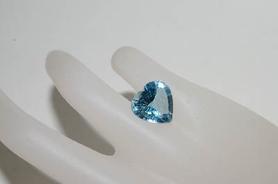 +MBA #85-153  " 7.70 Ct Heart Cut Blue Topaz Stone