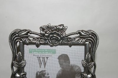 +MBA #87-023   " Pewter Square "Rose Garden" Picture Frame