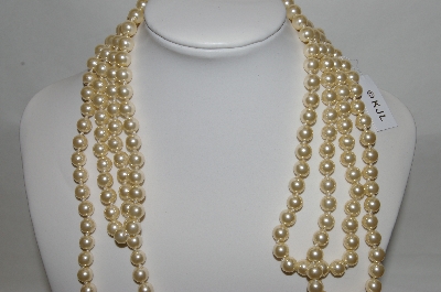 +MBA #87-236  Kenneth Jay Lane 72" Endless Simulated Pearl Necklace