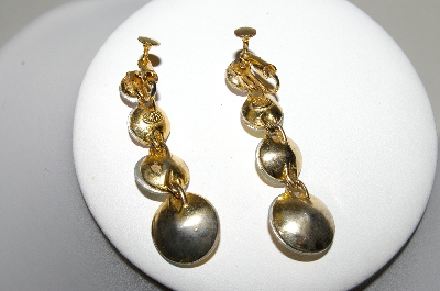 +MBA #87-352   Weiss Goldtone AB Glass Flower Brooch & Matching Earrings