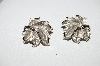 +MBA #87-284  "Tafari Brushed Silver Palm Leaf Earrings