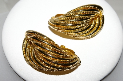 +MBA #88-236  "Large Beautiful Fancy Clip On Earrings