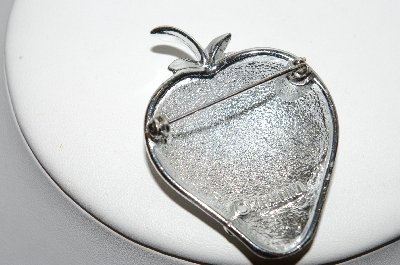 +MBA #88-031  Sarah Coventry Silver Tone Strawberry Pin
