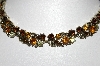 +MBA #88-308  "Lisner Gold Tone Multi Colored Rhinestone Necklace