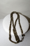 +MBA #88-123  Vintage Gun Metal Grey & Gold Plated Chain Necklace