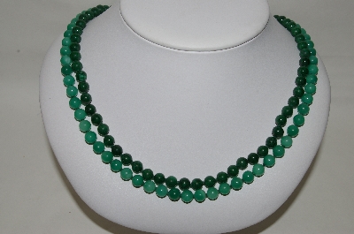 +MBA #88-040  Set Of 2 Gemstone Bead Necklaces