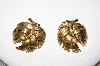 +MBA #88-248  "Trifari Gold Tone Leaf Style Clip On Earring