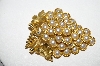 +MBA #92-046 "Capri Goldtone Faux Pearl "Grape Cluster" Brooch