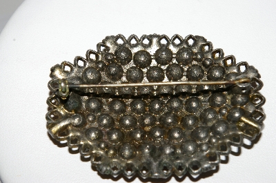 +MBA #95-018 "Beautiful Vintage Multi Colored Rhinestone Brooch"