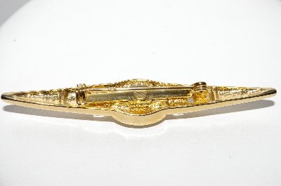+MBA #97-042 "Vintage Goldtone Faux Pearl Pin"