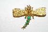 +MBA #96-143 "Vintage Goldtone Dragonfly Pin"