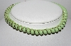 +MBA #96-126  "Made In Germany Green Glass Necklace"