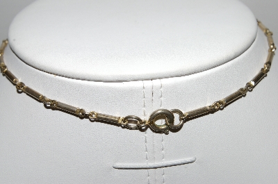 +MBA #96-044 "Made In Germany Goldtone Purple Rhinestone Chocker"