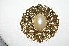 +MBA #94-373 "Vintage Goldtone Faux Pearl Pin"