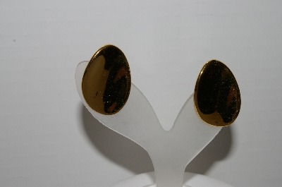 +MBA #94-065  "Napier Goldtone Fancy Shaped Clip/Screw Back Combo Earrings"