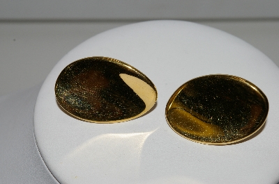 +MBA #94-065  "Napier Goldtone Fancy Shaped Clip/Screw Back Combo Earrings"