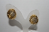 +MBA #93-066 "Vintage Goldtone Chubby 1/2 Hoop Pierced Earrings"