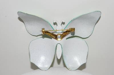 +MBA #98-081  "Vintage Made In West Germany Enameled Butterfly Pin"